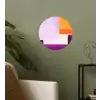 Vlakken - Abstract - Rechthoekig - Oranje Wandcirkel behangsticker klein -sfeer2
