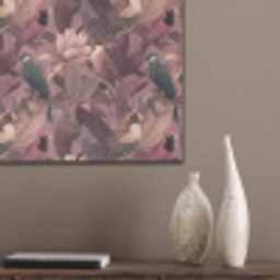 Vogels - Bladeren - Roze PET vilt klein 837 -sfeer6_closeup