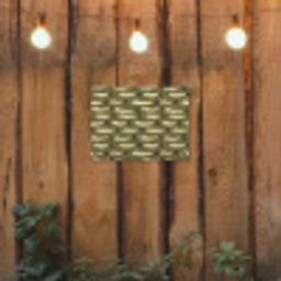 Vis - Patroon - Groen tuinposter los doek klein 239 -sfeer1