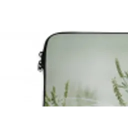 Grassen - Minimalistisch - Groen laptophoes neopreen klein -detail