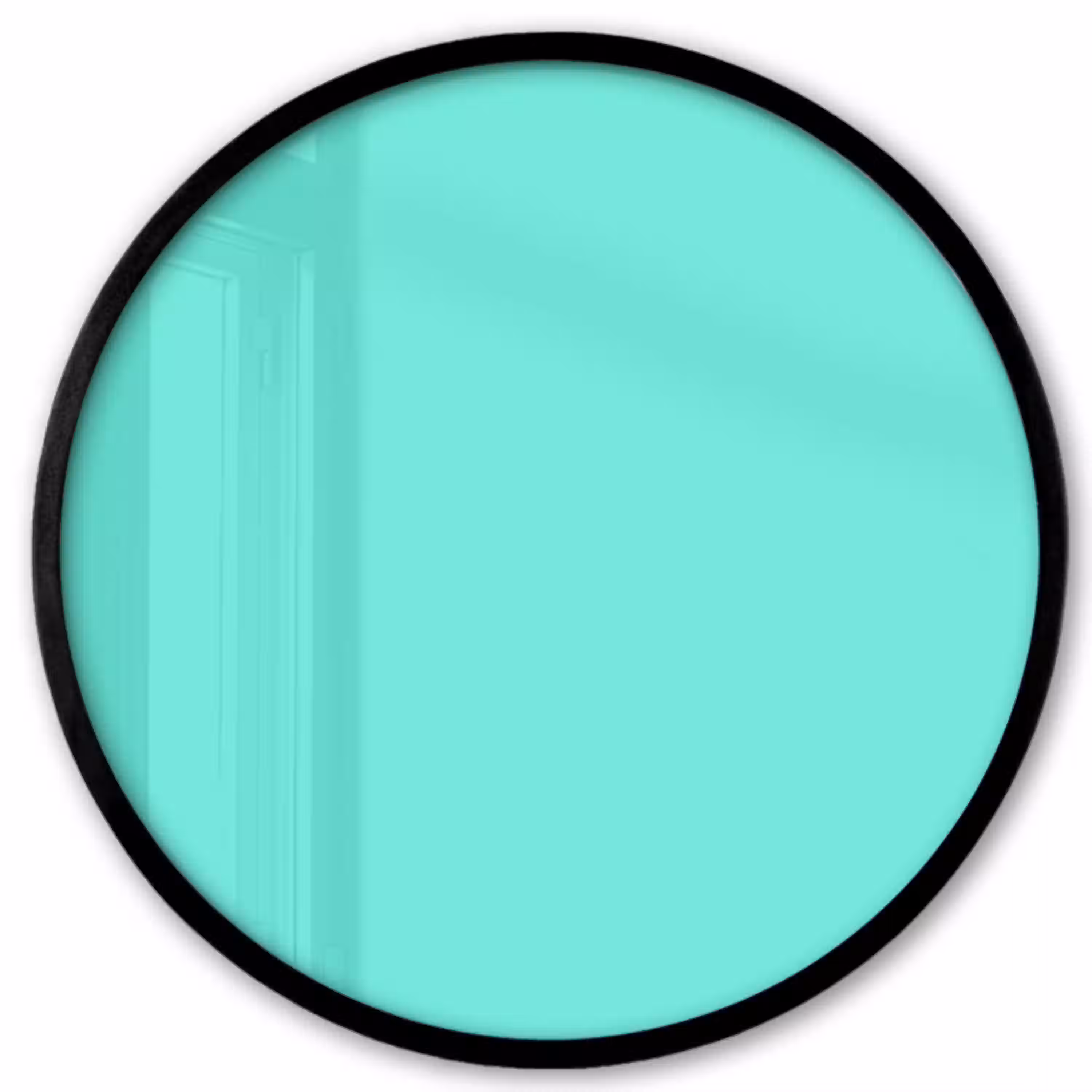 Electric - Cyan - Turkoois Fotolijst rond zonder passe partout klein 856 -3d