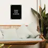 Quotes - Letters - Koffie - Zwart tuinposter los doek klein -sfeer7