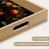 Vrouw - Zwart - Bessen - Bramen - Appels Dienblad Rechthoek middel -USP_HandgreepNL