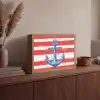 Anker - Verfspatten - Rood - Blauw Light Box met batterij (Wandlamp) middel -sfeer2