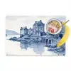Schots - Kasteel - Blauw - Aquarel Placemat vinyl groot -zzzproduct_Kitchenyeah-website