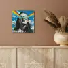 Vrouw - Bril - Regenboog - Wolken aluminium wit klein -sfeer4