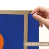 Vorm - Rond - Minimalistisch - Blauw Light Box met batterij (Wandlamp) middel -USP_websiteprintNL