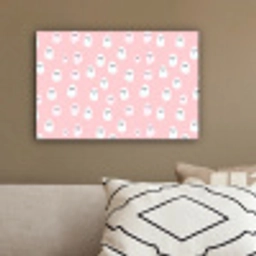 Spookjes - Patroon - Roze canvas 2cm klein 34 -sfeer3