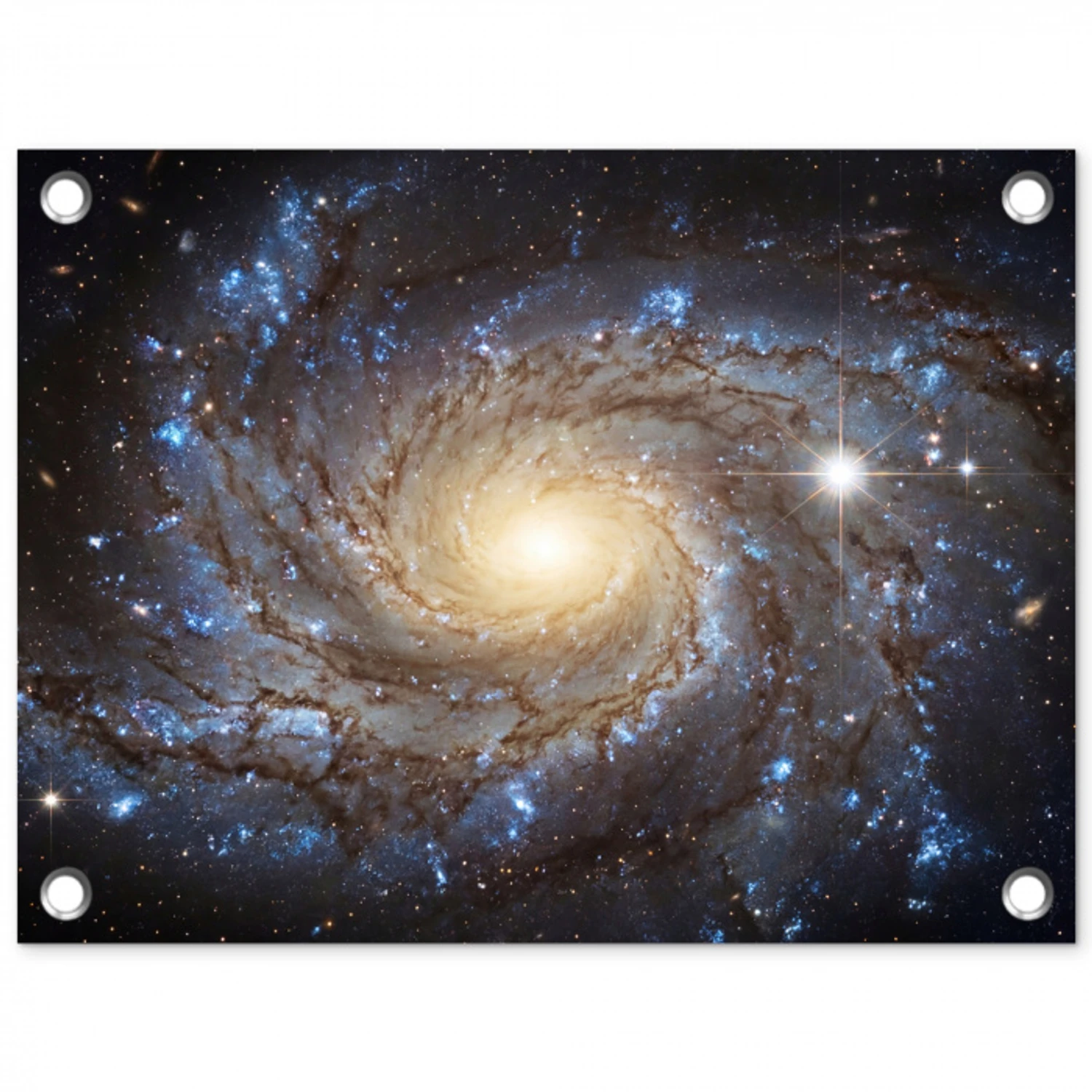 Kosmos - Sterrenstelsel - Donker tuinposter los doek klein -3d
