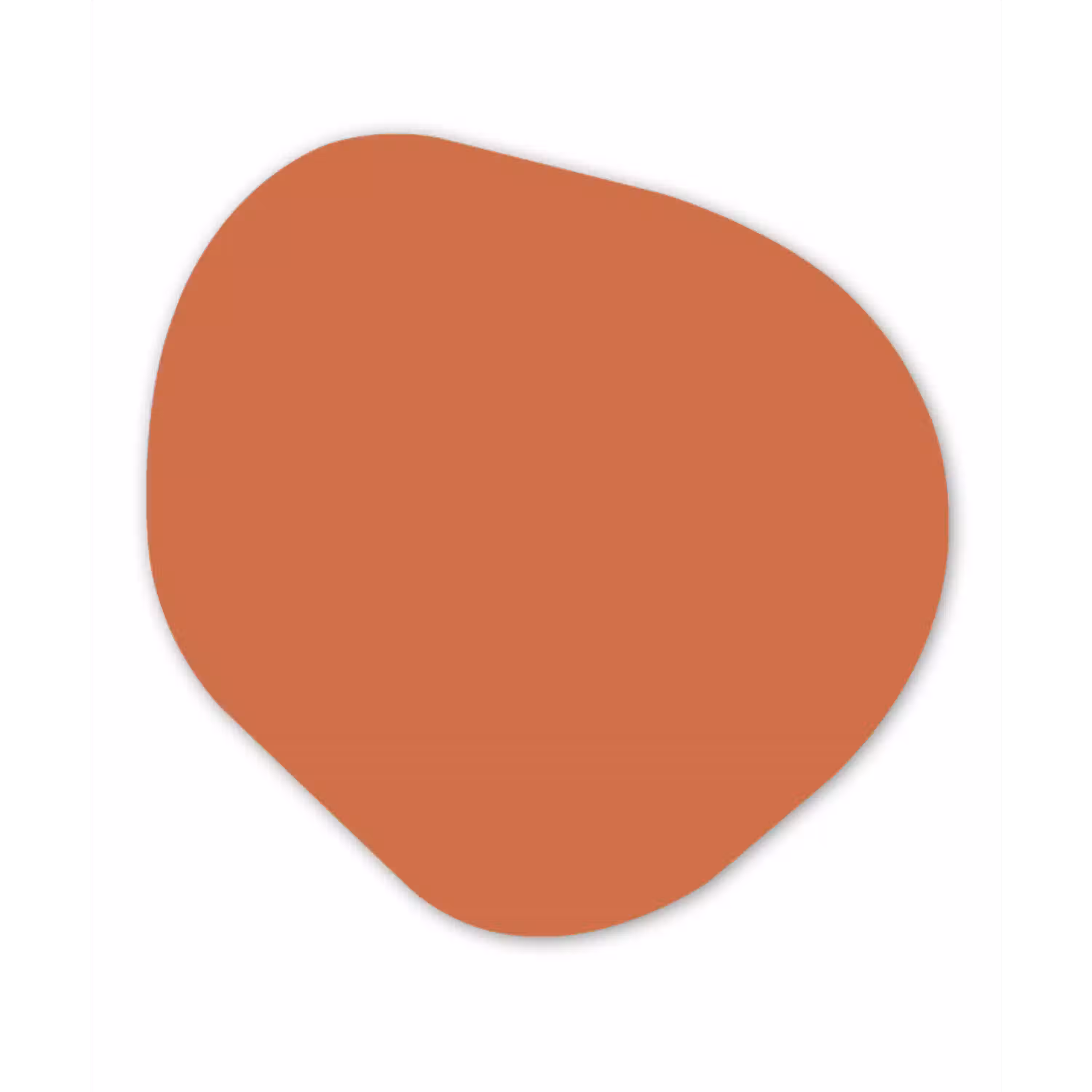 Classic - Terracotta - Oranje Wandcirkel Organisch Aluminium middel 851 -3d