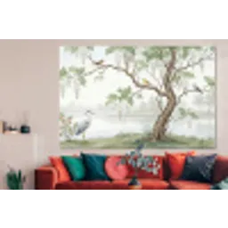 Reiger - Landschap - Groen forex 5mm xxl -woonkamer