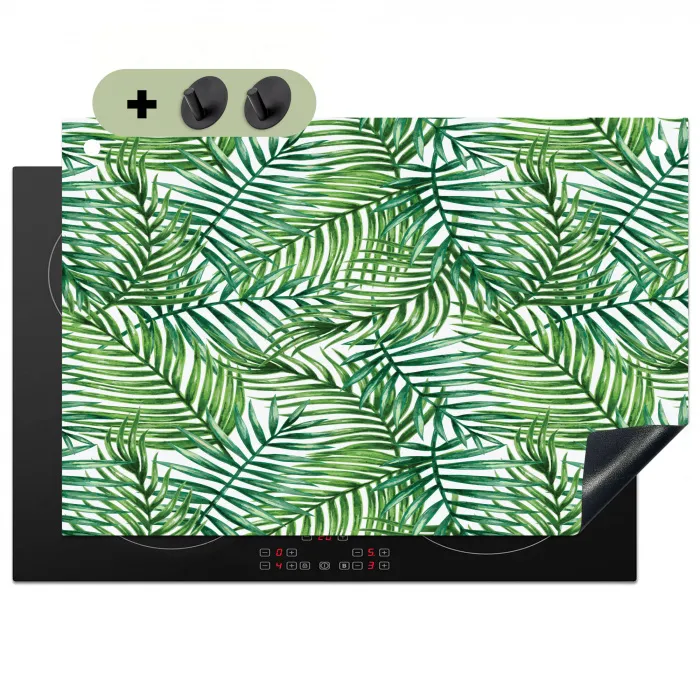 Palmboom - Bladeren - Groen Inductie beschemer met haakjes klein 777 -3d