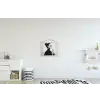 Vrouw - Champagne - Modern textielposter latten blank klein -kinderkamer