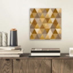 Geometrisch - Driehoek - Goud aluminium wit klein 46 -sfeer1