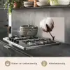 Katoenbol - Minimalistisch - Wit keuken achterwand spatscherm klein -usp_NL