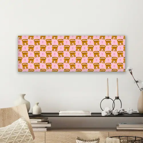 Katten - Roze - Hartjes canvas 2cm klein 828 -sfeer6