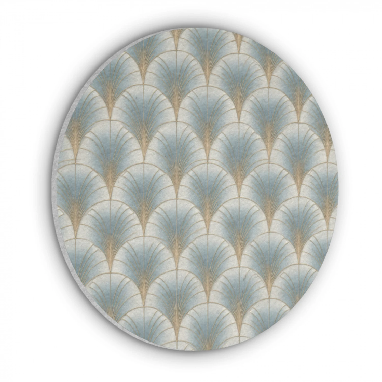 Waaier - Klassiek - Blauw Akoestische PET Vilt - Rond klein 838 -3d