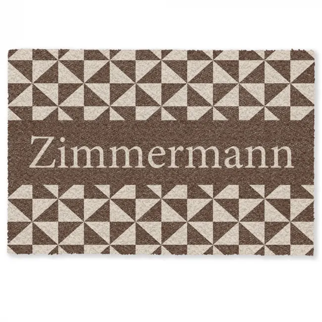 Personalisierbare fußmatte - Familie - in - Muster