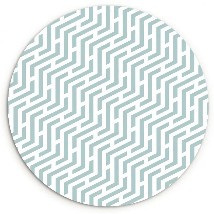 Design - Geometrie - Patroon - Groen Wandcirkel plexiglas klein 852 -3d