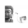 Boeddha - Grijs - Spiritualiteit - Buddha beeld - Religie fotobehang vinyl groot -3d