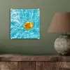 Badeend - Dobberen - Blauw plexiglas 5mm klein -sfeer3