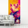 Varken - Bloemkroon - Kimono - Abstract fotobehang vinyl groot -woonkamer