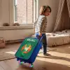 Dino - Planeet - Sterren - Groen Kinderkoffer - Blauw klein -sfeer1