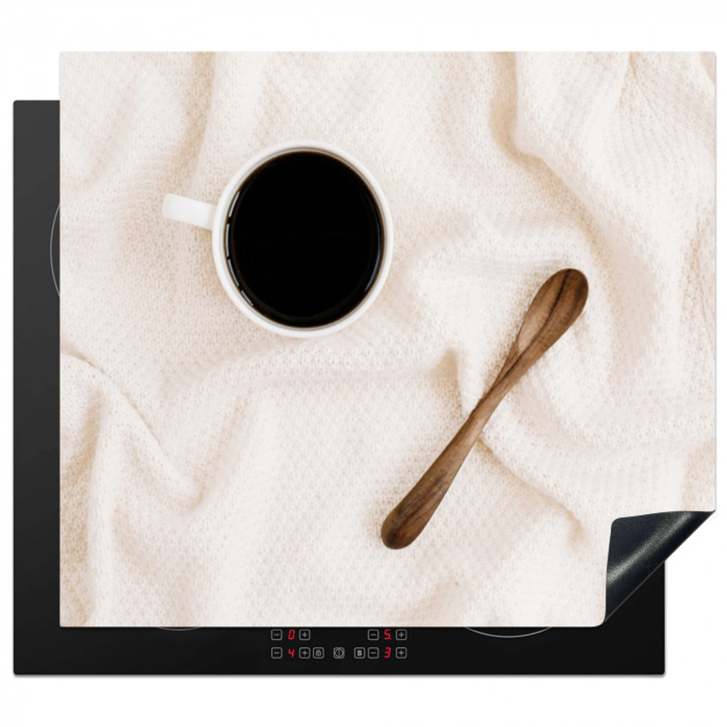 Koffiepauze in Geborgenheid Inductie beschermer vinyl 3mm middel -3d