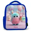 Zoet Monstersnoep Avontuur Kinderrugzak - Blauw middel -3d