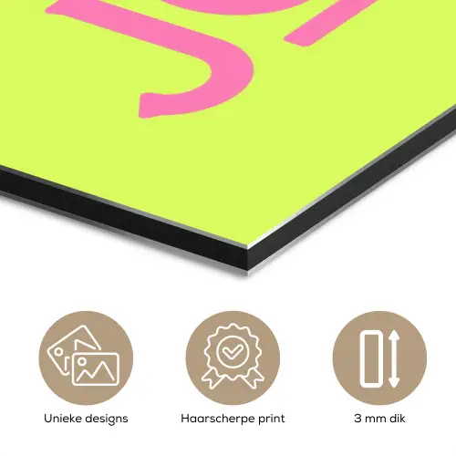 Groen - Roze bonjour - art-deco aluminium wit klein -closeup_NL