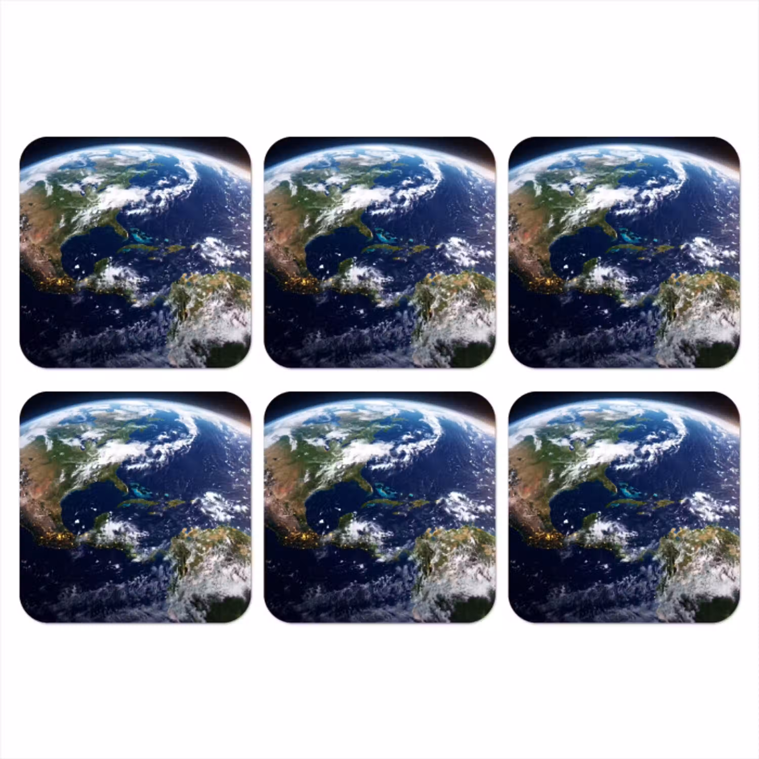 Planeet - Ruimte - Kosmos onderzetter kurk middel -3d