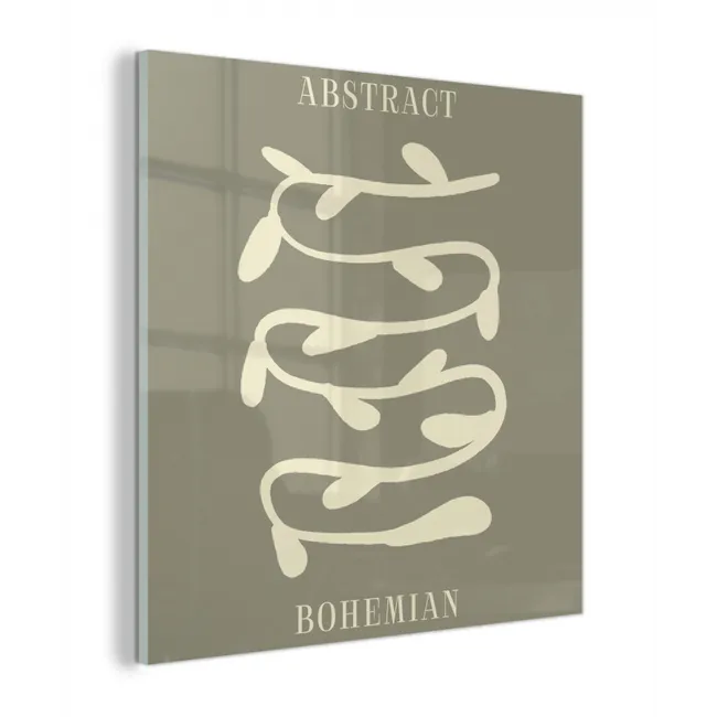 Bohemian - Planten - Groen - Abstract plexiglas 5mm klein -z3d