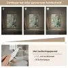 Boeddha - Groen - Lotusbloem - Wit Light Box met kabel (Tafellamp) klein -USP_dimbaarNL