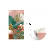 Tropische bladeren - Bloemen - Roze - groen fotobehang vinyl groot -3d
