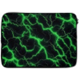 Gaming - Bliksemflitsen - Groen - Energie laptophoes neopreen klein -zkaufland3dotto