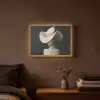Vrouw - Golvende - Hoed Light Box met batterij (Wandlamp) middel -sfeer4