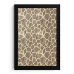 Giraf - Patroon - Beige - Bruin fotolijst zwart zonder passe partout klein 224 -3d