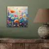 Bloemen - Natuur - Waterverf - Kunst aluminium wit klein -sfeer2