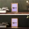 Maandag - Mok - Koffie - Paars Light Box met kabel (Tafellamp) klein -sfeer3