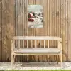 Kerstsfeer - Landelijk - Rood Tuinposter op houten frame 2 cm dik klein -sfeer4