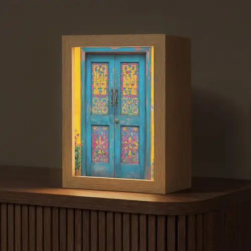Deuren - Kleurrijk - Planten Light Box met kabel (Tafellamp) klein -z3d_website
