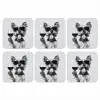 Hondje - Wijnglas - Zonnebril - Enthousiast onderzetter kurk middel -3d