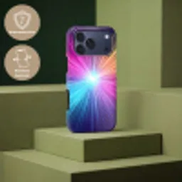 Abstract - Light - Burst - Modern - Colorful Toughcase MagSafe Apple iPhone 17 Pro Max klein -USP_PrintM_NL