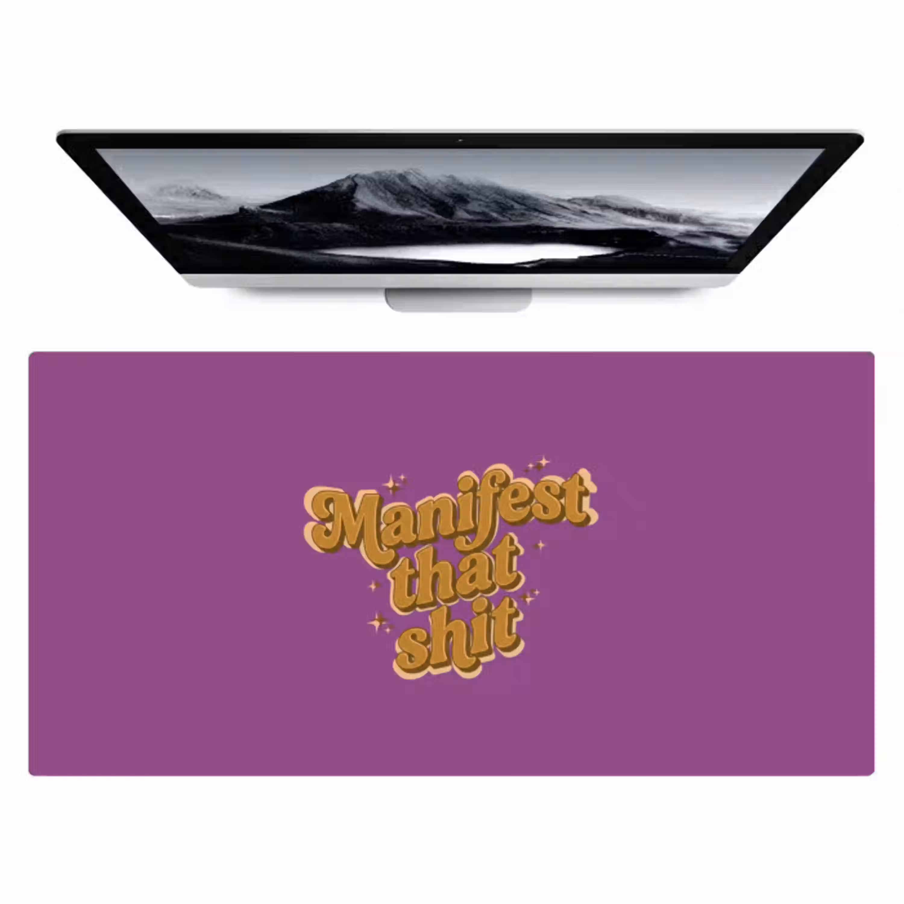 Manifest that shit - Paars - Glitter Muismat XXL klein -zzz3d