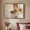 Modern - Bruin - Abstract - Beige Textielframe zwart klein -sfeer1
