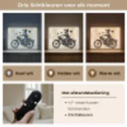 Street art - Motor - Jongen - Graffiti - Banksy Style Light Box met batterij (Wandlamp) middel -USP_lichtkleurNL