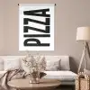 Pizza - Japandi - Decoratie - Vintage Wandkleed katoen middel -sfeer4