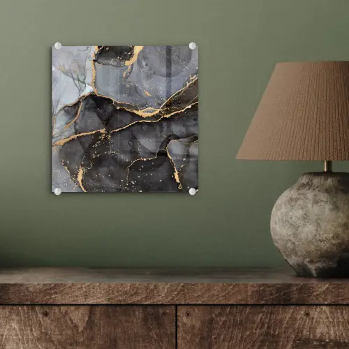 Marmer - Abstract - Goud - Grijs plexiglas 5mm klein -sfeer3