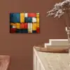 Mondriaan stijl - Kunst - Kleurrijk - Modern aluminium wit klein -sfeer4