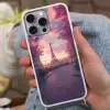 Eiffeltoren - Parijs - Roze Hoesje iPhone 16 Pro Max met koord klein -sfeer3